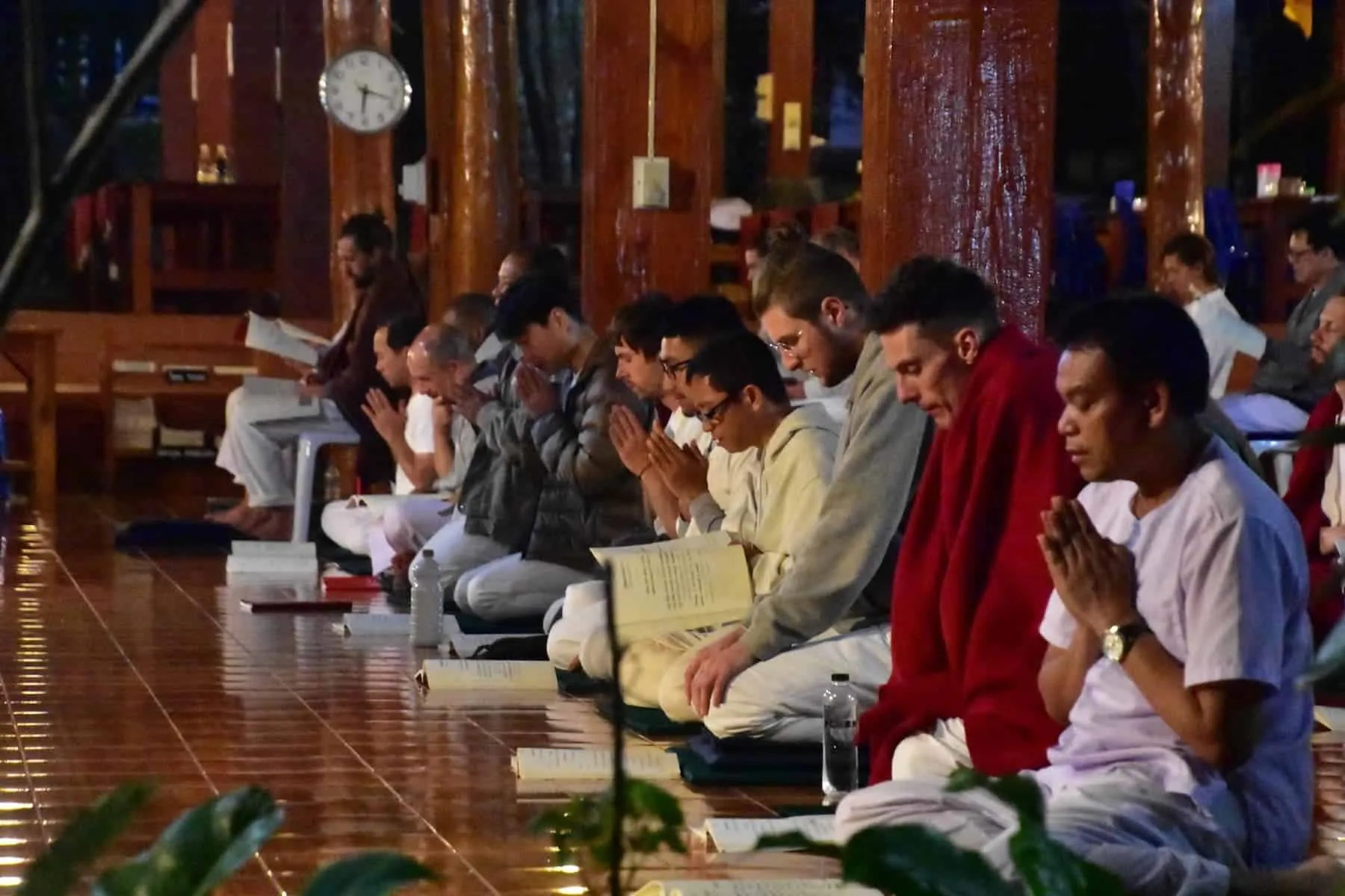 Meditation at monastery